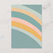 BABY SPRINKLE Clouds Rainbow Schattigee aangepaste Informatiekaartje (Achterkant)