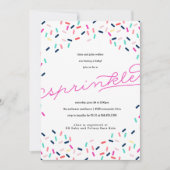 BABY SPRINKLE CONFETTI INVITATIE KAART (Voorkant)