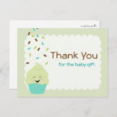 Baby Sprinkle Dank u genderneutraal Briefkaart (Voorkant / Achterkant)
