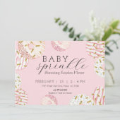 Baby Sprinkle Donut Invitation Kaart (Staand voorkant)
