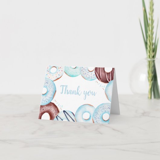 Baby Sprinkle Donuts Baby shower Bedankkaart (Voorkant)