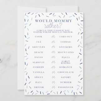 Baby Sprinkle douchegame Kaart