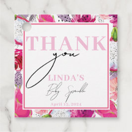 Baby Sprinkle Dragon Fruit Custom Bedankjes Labels