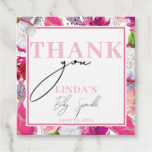 Baby Sprinkle Dragon Fruit Custom Bedankjes Labels (Voorkant)