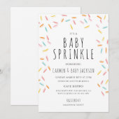Baby Sprinkle Feest Kaart (Voorkant / Achterkant)