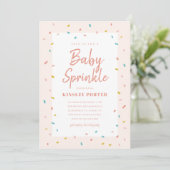 Baby Sprinkle Feest Uitnodigingen (Staand voorkant)