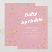 Baby Sprinkle-feestje Kaart (Voorkant / Achterkant)