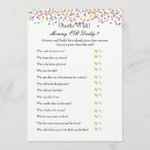 Baby Sprinkle Game - wil Baby en raad eens wie Advieskaart (Voorkant)