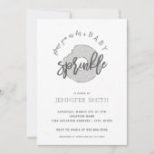 Baby Sprinkle Gender Neutral Doughnut Invitation Kaart (Voorkant)