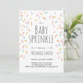 Baby Sprinkle Gender Neutral Sprinkles Confetti Kaart (Staand voorkant)