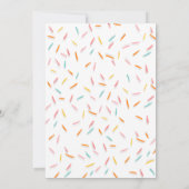 Baby Sprinkle Gender Neutral Sprinkles Confetti Kaart (Achterkant)