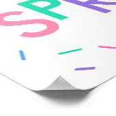 Baby Sprinkle Gender Neutral Welcome Poster (Hoek)