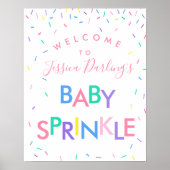 Baby Sprinkle Gender Neutral Welcome Poster (Voorkant)