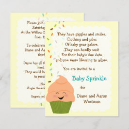 Baby Sprinkle Gender Neutrale Uitnodiging