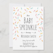 Baby Sprinkle Genderneutraal codeschower Confetti Kaart (Voorkant)
