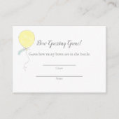 Baby Sprinkle Gissen Spel Baby shower Informatiekaartje (Voorkant)