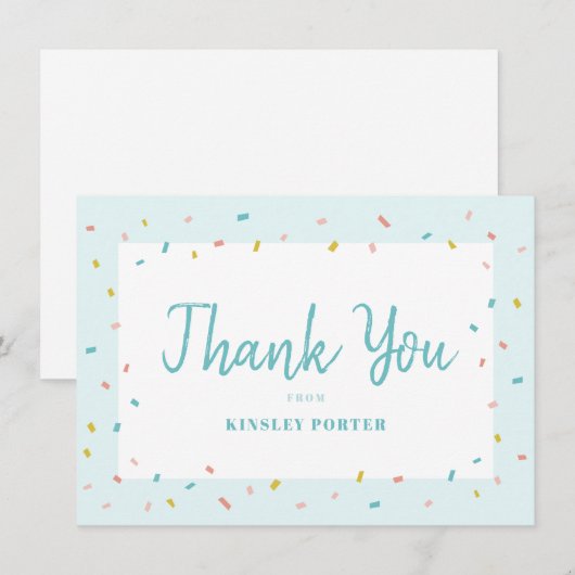 Baby Sprinkle Hartelijk dank (Voorkant / Achterkant)