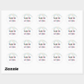 Baby Sprinkle Hartelijk dank Ronde Sticker (Vel)
