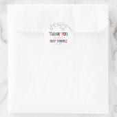 Baby Sprinkle Hartelijk dank Ronde Sticker (Tas)