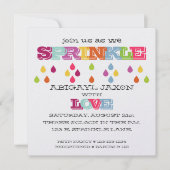 BABY SPRINKLE INVITATIE KAART (Voorkant)