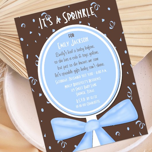 Baby Sprinkle Invitation Baby Jongensdouche Kaart