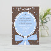 Baby Sprinkle Invitation Baby Jongensdouche Kaart (Staand voorkant)