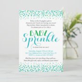 Baby Sprinkle Invitation · Confetti Design Kaart (Staand voorkant)