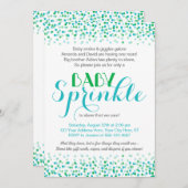 Baby Sprinkle Invitation · Confetti Design Kaart (Voorkant / Achterkant)