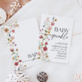 Baby Sprinkle Invitation Floral Kaart