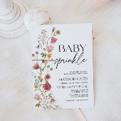 Baby Sprinkle Invitation Floral Kaart