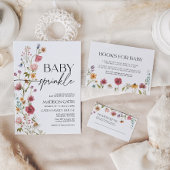Baby Sprinkle Invitation Floral Kaart