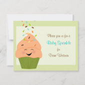 Baby Sprinkle Invitation in Gender Neutral Brights Kaart (Voorkant)