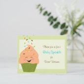 Baby Sprinkle Invitation in Gender Neutral Brights Kaart (Staand voorkant)
