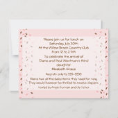 Baby Sprinkle Invitation in Pinks Kaart (Achterkant)