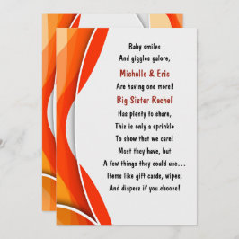 Baby Sprinkle Invitation Kaart