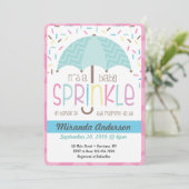 Baby Sprinkle Invitation Kaart (Staand voorkant)