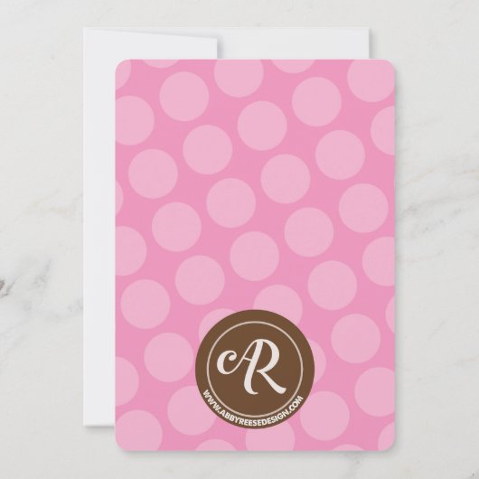 Baby Sprinkle Invitation Kaart (Achterkant)