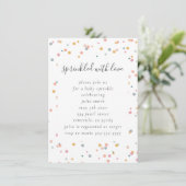Baby Sprinkle Invitation Kaart (Staand voorkant)