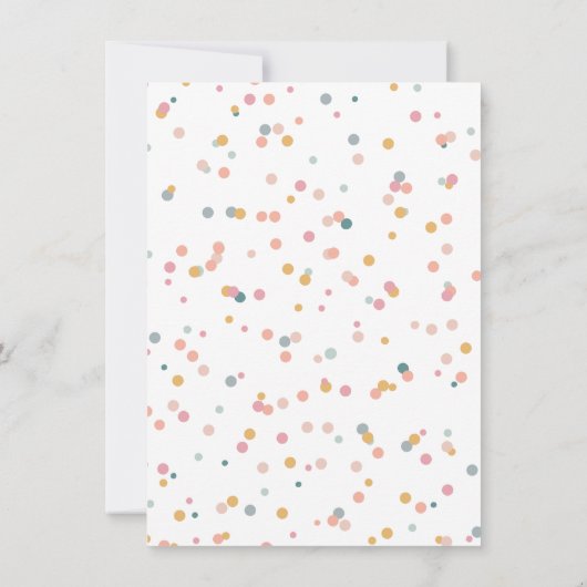 Baby Sprinkle Invitation Kaart (Achterkant)