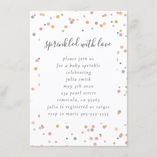 Baby Sprinkle Invitation Kaart