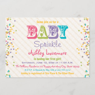 Baby Sprinkle Invitation Kaart