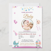 Baby Sprinkle Invitation Kaart (Voorkant)
