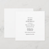 Baby Sprinkle Invitation Kaart (Voorkant / Achterkant)