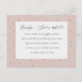 Baby Sprinkle Invitation Post Kaart (Voorkant)