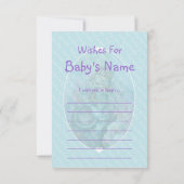 Baby Sprinkle Invite Insert Zeemeermin en Baby Kaart (Achterkant)