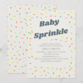 Baby sprinkle kaart (Voorkant / Achterkant)