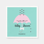 Baby Sprinkle Liefde Geslacht Reveal Feestje Servet (Voorkant)