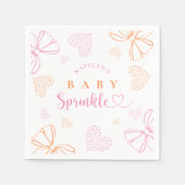 Baby Sprinkle Lint Baby Shower Servetten (Voorkant)