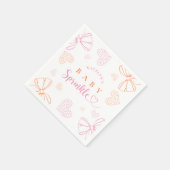 Baby Sprinkle Lint Baby Shower Servetten (Hoek)