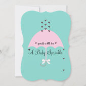 Baby Sprinkle Little Love Shower Baby onthult Part Kaart (Voorkant)